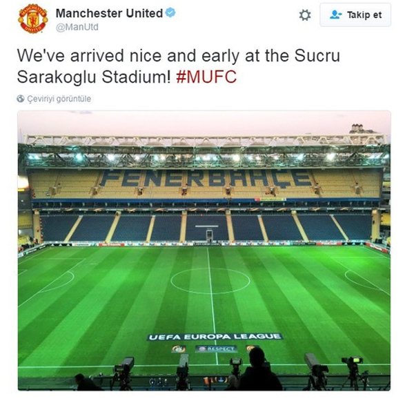 Manchester United'tan Şükrü Saraçoğlu gafı!