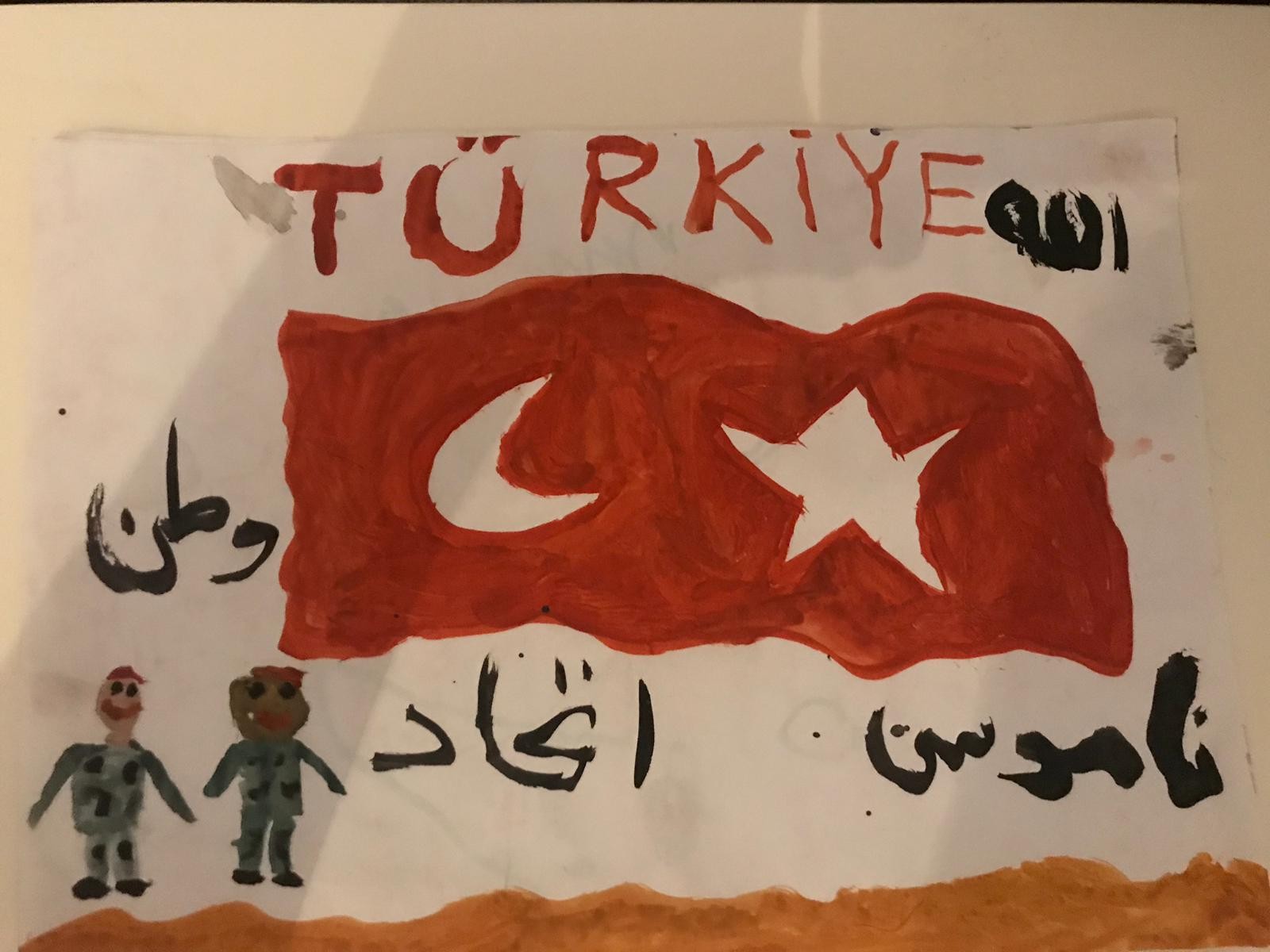 Gurbetçi küçük kızdan Mehmetçiğe destek