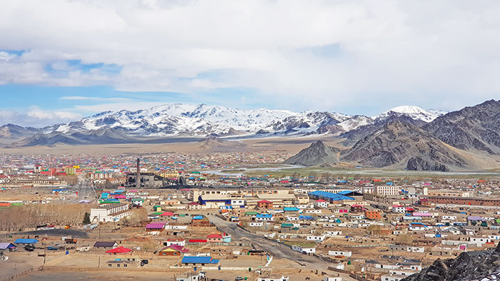 Kar çölü Moğolistan