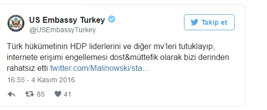 ABD'den HDP mesajı!