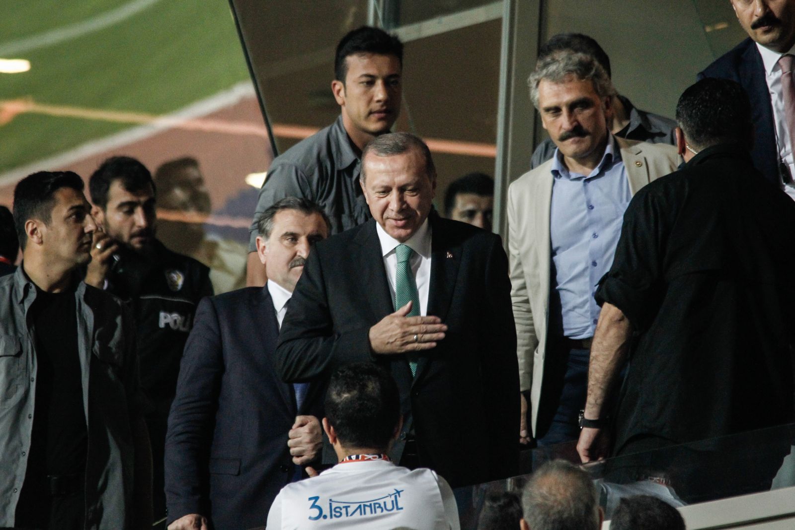 Cumhurbaşkanı Erdoğan, Başakşehir-Brugge maçında tribünde