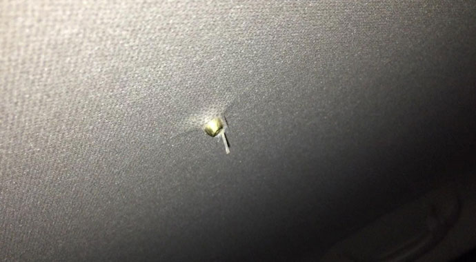 Maganda kurşunu sürücüye dehşeti yaşattı