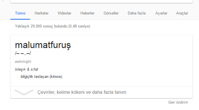 Erdoğan'ın kullandığı 'malumatfuruş' nedir (Malumat furuş ne demek)