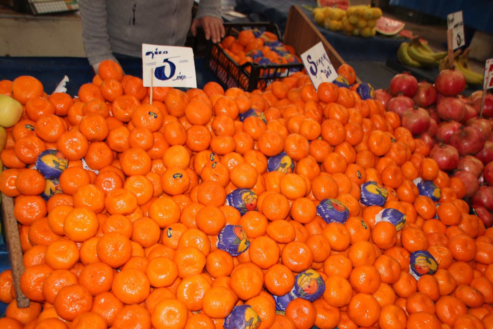 Tezgâhların kış meyvesi şampiyonu mandalina