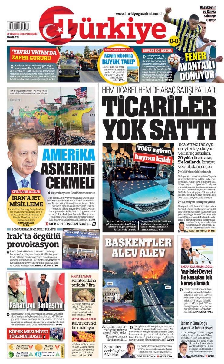 Ticarette 'zirve' yaptık