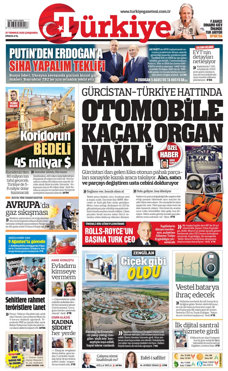 Otomobile kaçak organ nakli