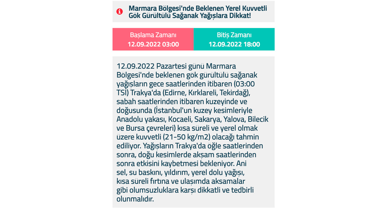 Meteoroloji İstanbul için uyardı: Gök gürültülü sağanak geliyor