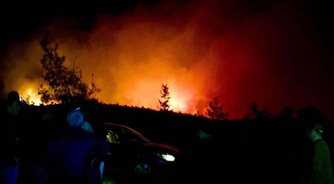 Marmaris'te orman yangını! Giderek büyüyor