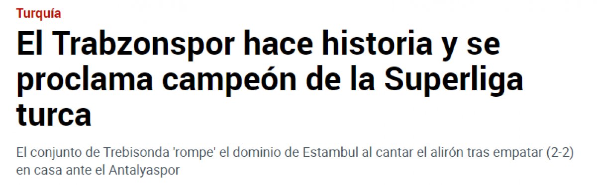 Avrupa basını ne yazdı? Trabzonspor'un şampiyonluğu yabancı basında da gündem...