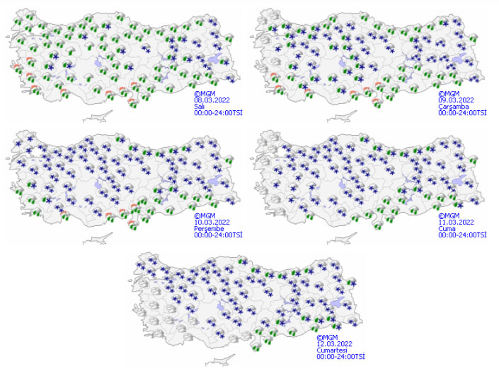Meteoroloji uyardı: Sıcaklıklar düşüyor, kar kapıda (8 Mart 2022 hava durumu)