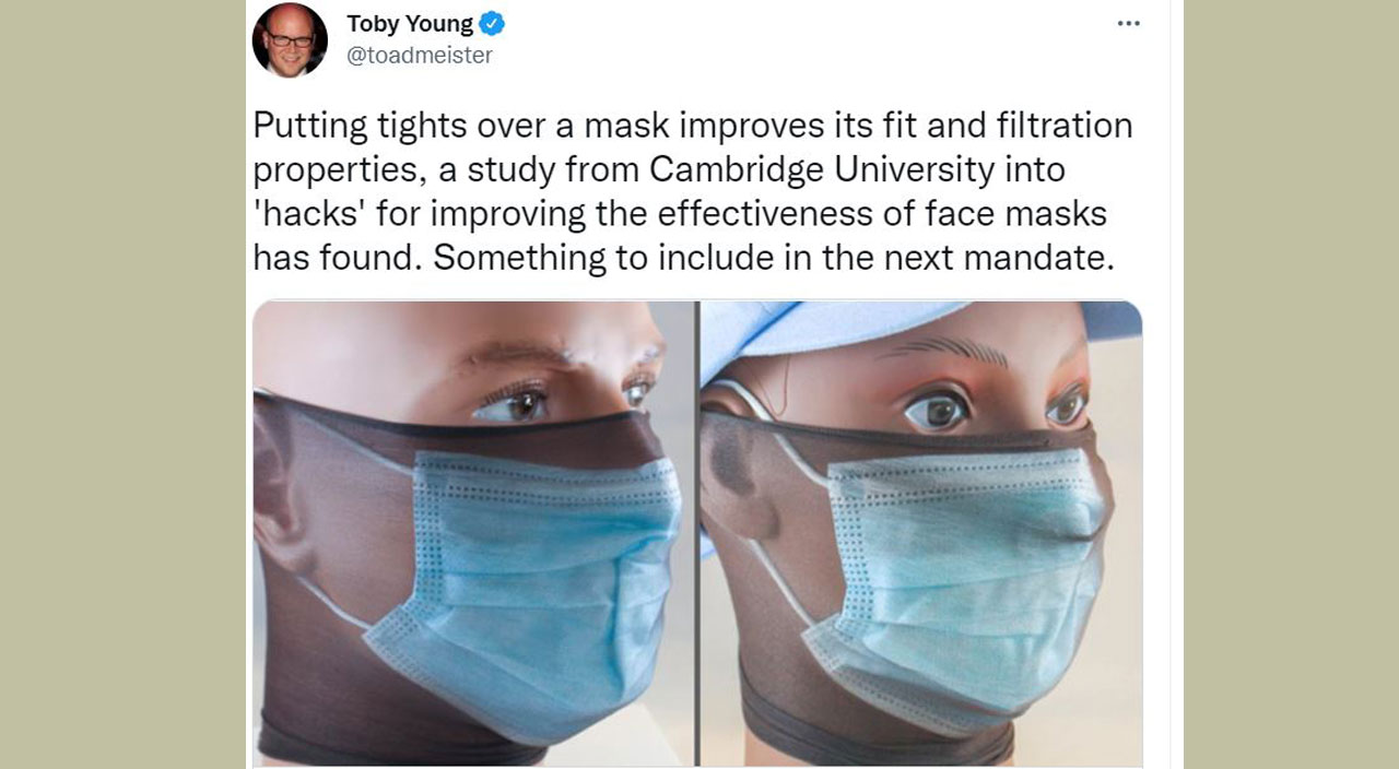 Covid ile mücadelede ilginç ama etkili yöntem: Külotlu çorap maskesi