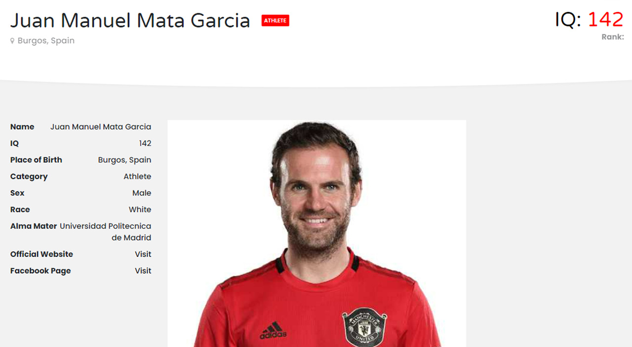 Galatasaraylı Juan Mata yüksek IQ çıktı! Süper Lig'in Albert Einstein'ı Galatasaraylı Juan Mata yüksek IQ çıktı! Süper Lig'in Albert Einstein'ı