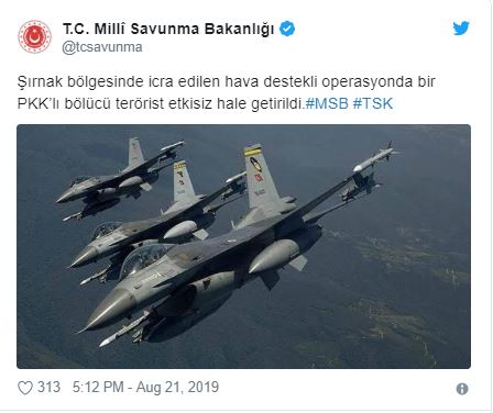 Şırnak'ta 1 terörist etkisiz hale getirildi