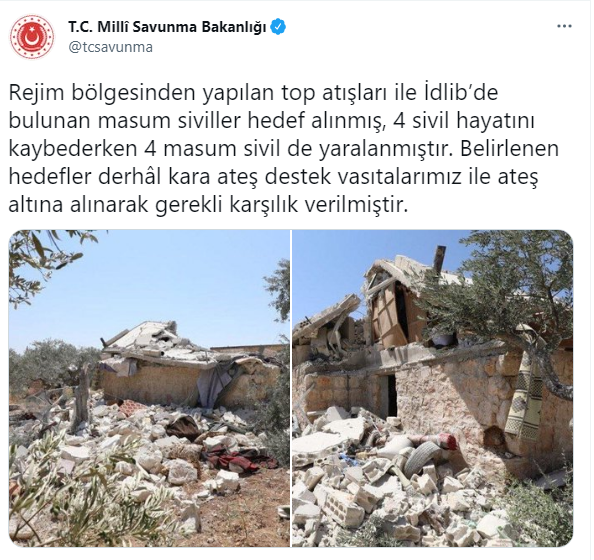 İdlib'de sivillere saldırı: Ölü ve yaralılar var