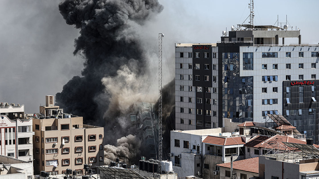 İsrail’in medya binasını yerle bir ettiği saldırıdan ürperten detay
