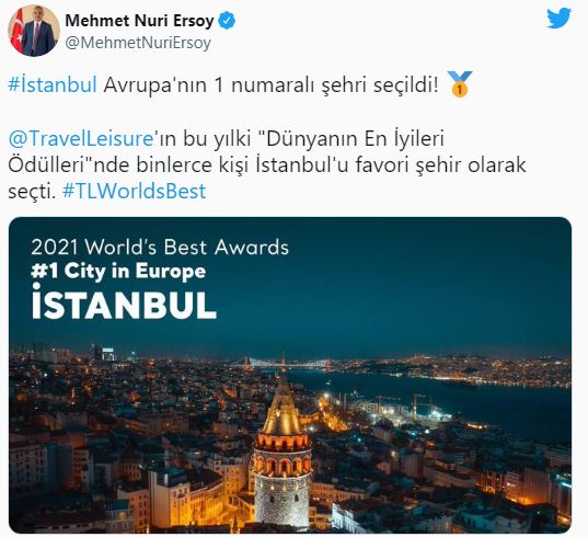 Avrupa'nın en iyi şehri İstanbul seçildi!