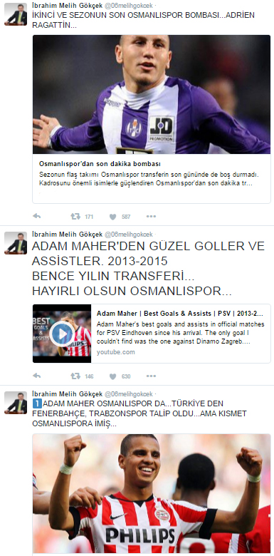Melih Gökçek'in transfer sevinci