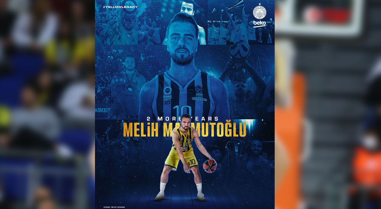 Melih Mahmutoğlu iki yıl daha Fenerbahçe Beko kaptanı Melih Mahmutoğlu iki yıl daha Fenerbahçe Beko kaptanı