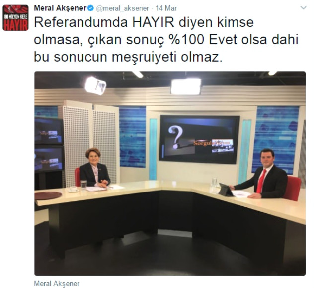 Meral Akşener'den referandum için skandal sözler