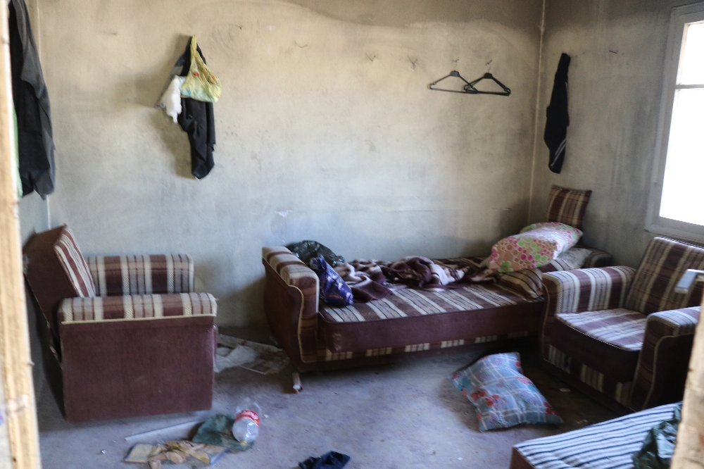 Gizemli kazının yapıldığı evin içi görüntülendi