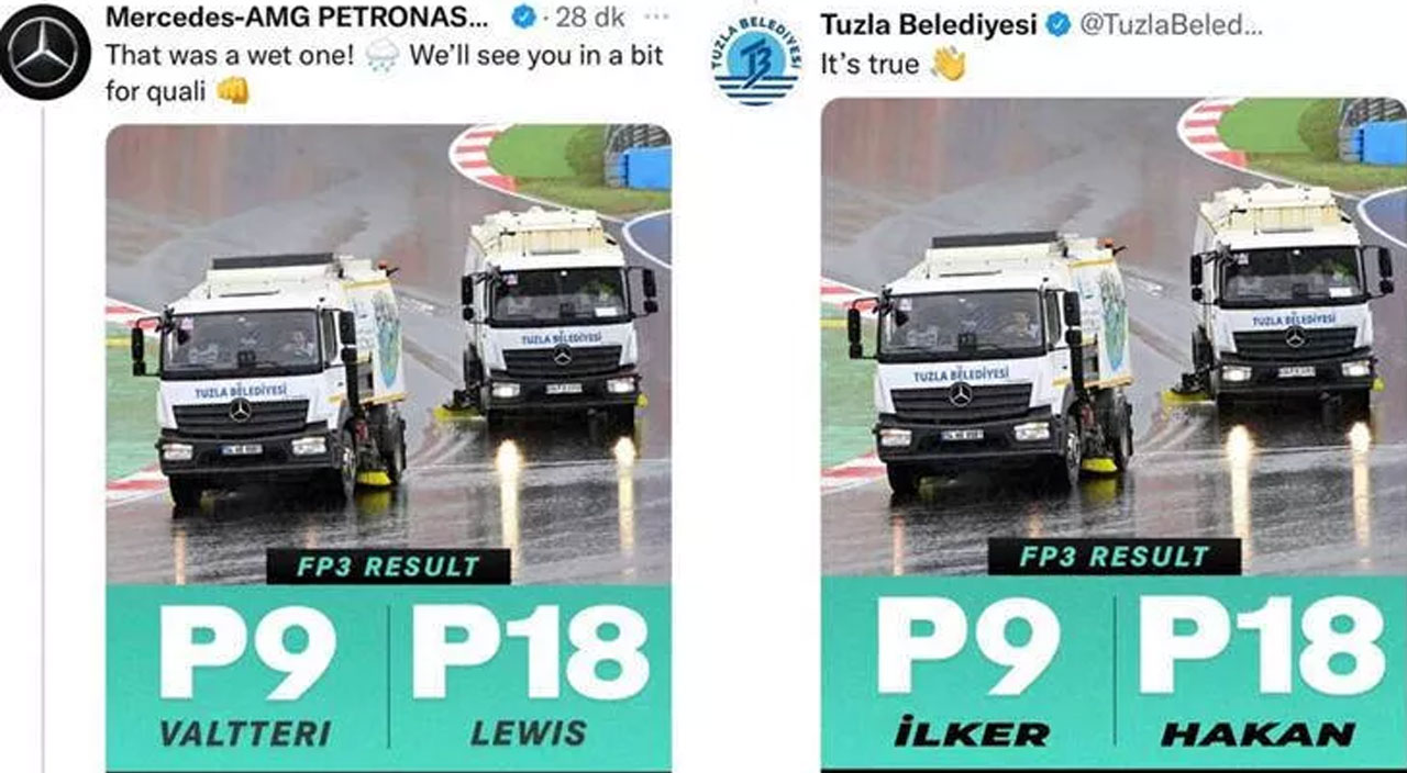 Mercedes paylaştı, Tuzla Belediyesi cevap verdi Mercedes paylaştı, Tuzla Belediyesi cevap verdi