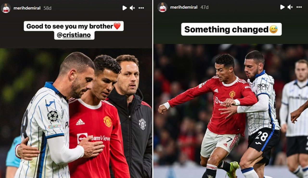 Merih Demiral'dan Ronaldo'ya mesaj: Bazı şeyler değişti