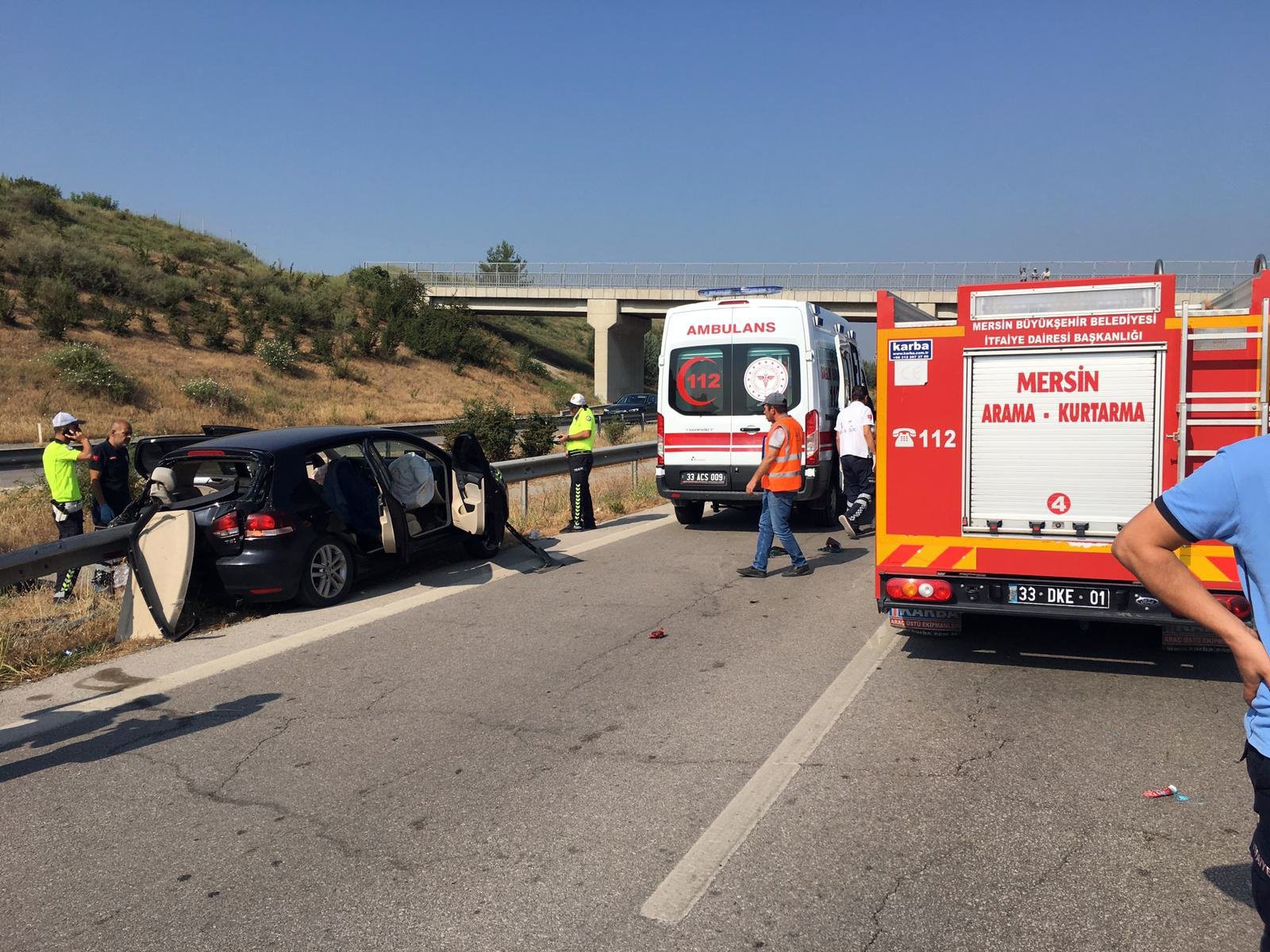 Mersin'de izinli askerler kaza yaptı: 2 ölü, 1 yaralı