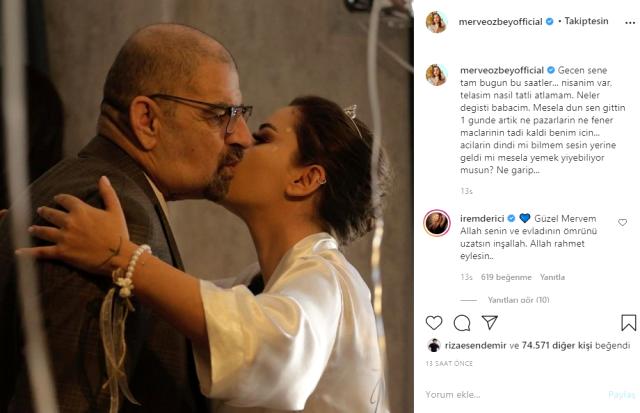 Ünlü şarkıcı Merve Özbey, baba acısıyla sarsıldı
