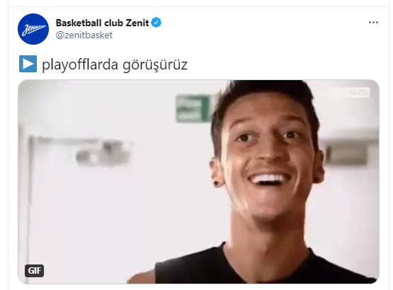 Zenit'ten Mesut Özil paylaşımı