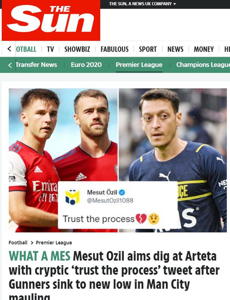 Mesut Özil'den Arsenal paylaşımı: Sürece güvenin
