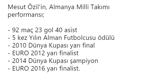 Mesut millî takımı bıraktı, Almanlar çirkinleşti