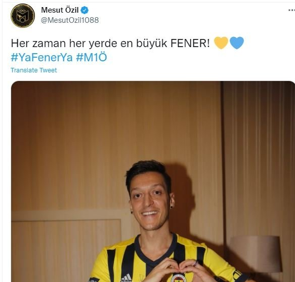 Fenerbahçe'nin yıldızı Mesut Özil'den dikkat çeken paylaşım Fenerbahçe'nin yıldızı Mesut Özil'den dikkat çeken paylaşım
