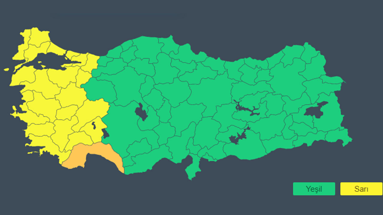 Meteoroloji'den İstanbul dahil 22 kente sarı kodlu uyarı (27 Kasım 2021 hava durumu)