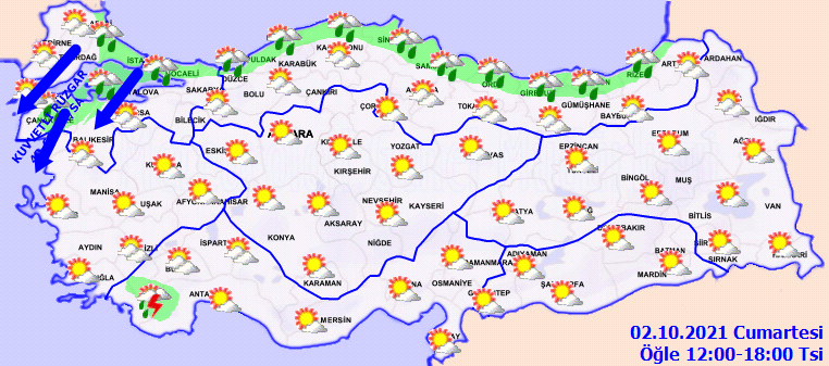 Meteoroloji il il uyardı! Kuvvetli sağanak bekleniyor (2 Ekim 2021 hava durumu)