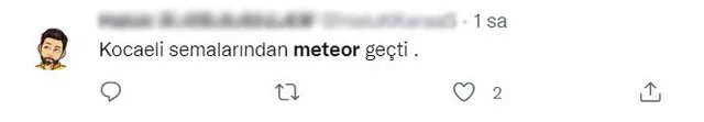 Meteor iddiası sosyal medyanın gündeminde: Ankara ve İstanbul dahil birçok ilden görüldü
