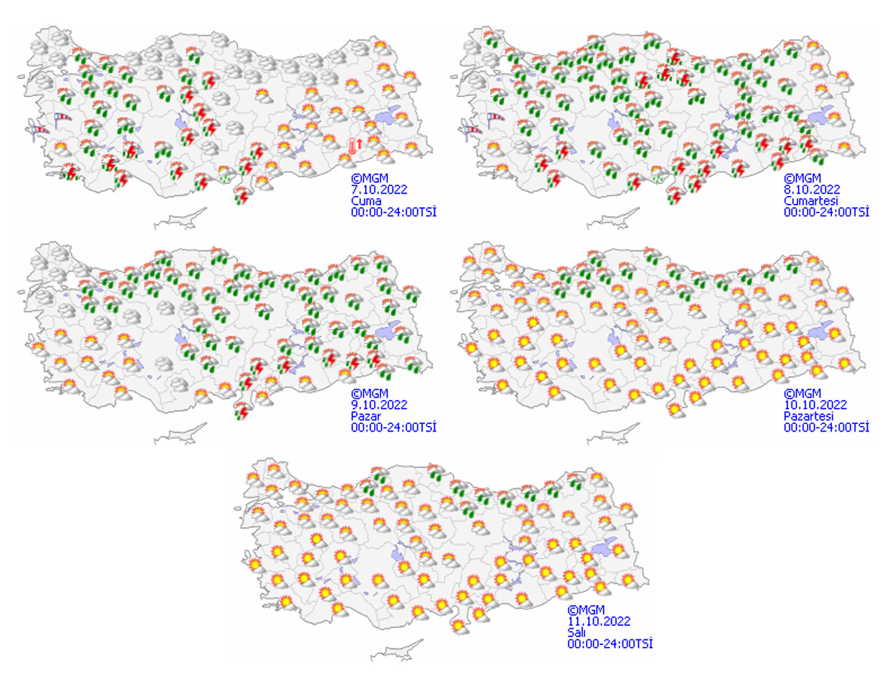 Meteoroloji İstanbul dahil 19 kenti uyardı: Şemsiyeleri hazırlayın, kuvvetli sağanak geliyor (7 Ekim 2022 hava durumu)