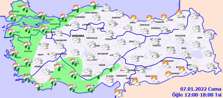 Meteoroloji'den Marmara için sarı alarm (7 Ocak 2022 hava durumu)
