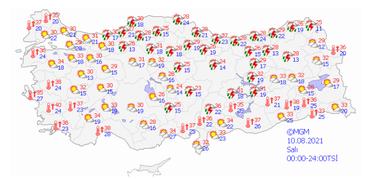 Meteorolojiden sağanak uyarısı