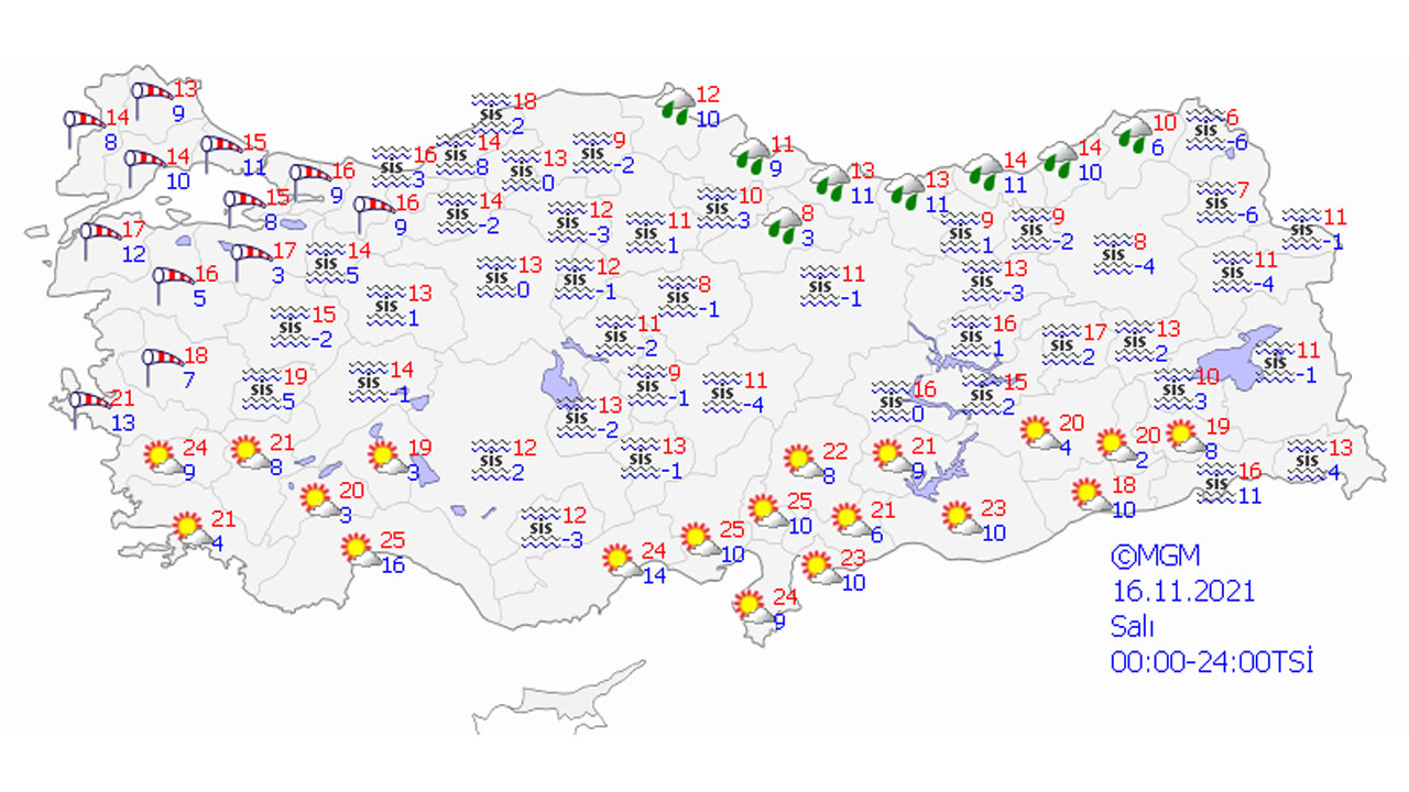 Meteoroloji il il uyardı: 8 kentte sağanak alarmı (16 Kasım 2021 hava durumu)