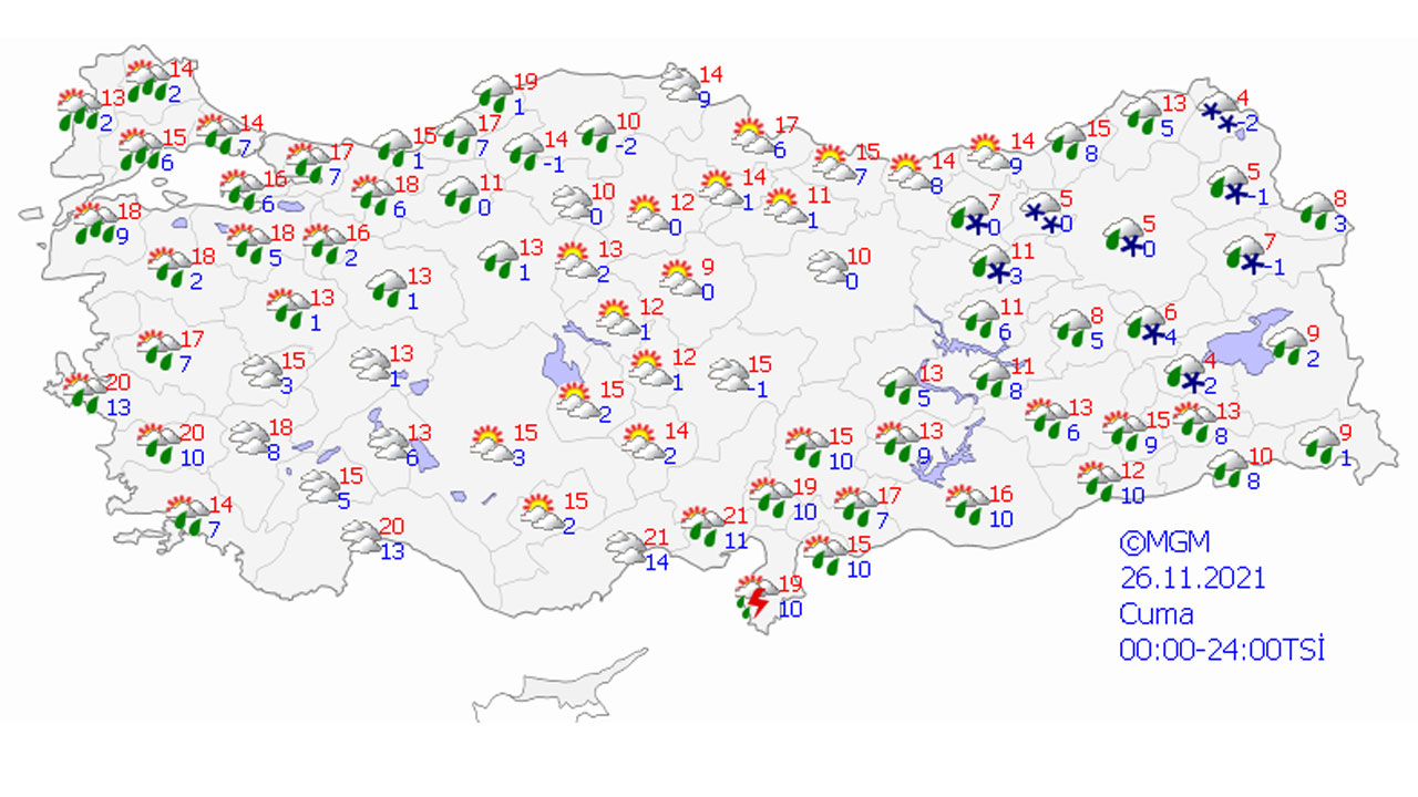 Meteoroloji şiddetli sağanak için uyardı: Yurt genelinde yağış alarmı
