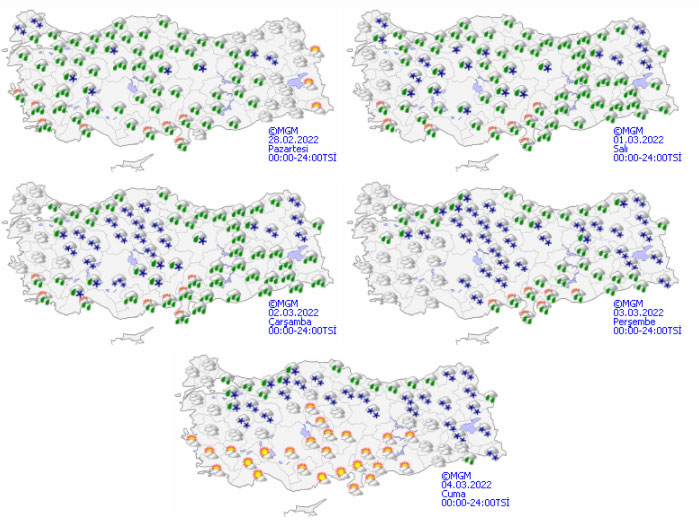 Meteoroloji uyardı: Kar geri geliyor (28 Şubat 2022 hava dyurumu)