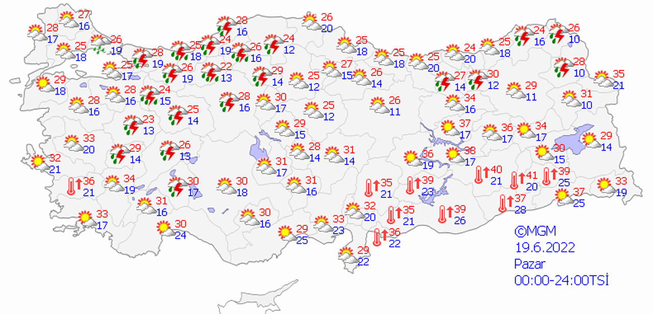 Meteoroloji il il uyardı: Sağanak yeni haftada da sürecek (19 Haziran 2022 hava durumu)