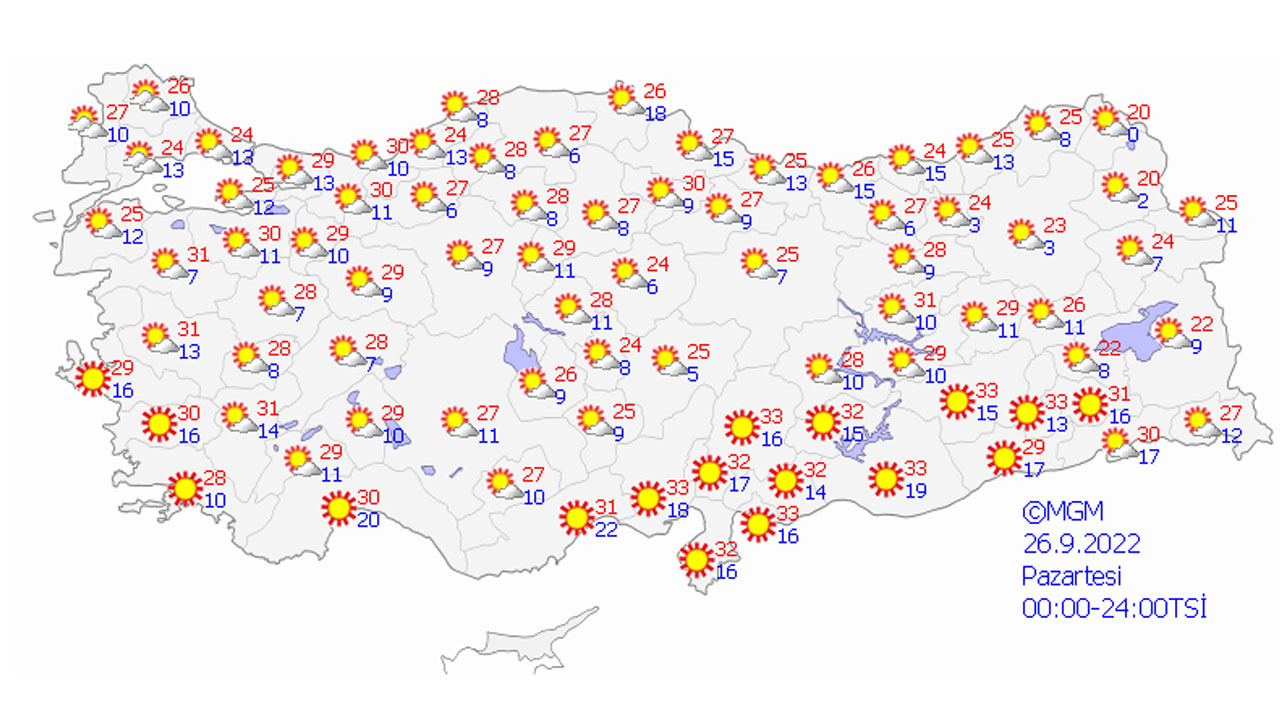 Yazdan kalma havalar geri dönüyor: Sıcaklıklar 6 derece artacak (26 Eylül 2022 hava durumu)