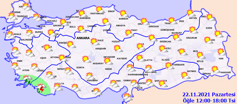 Meteoroloji il il uyardı! Sağanak geliyor (22 Kasım 2021 hava durumu)