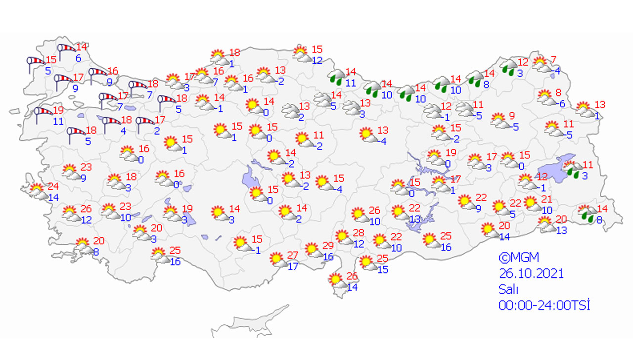 Meteoroloji uyardı: 8 ilde sağanak alarmı (26 Ekim hava durumu)