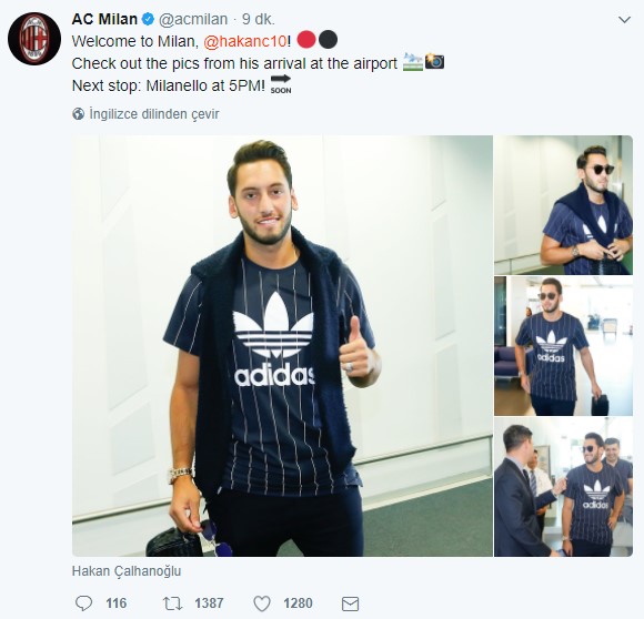 Hakan Çalhanoğlu resmen Milan'da