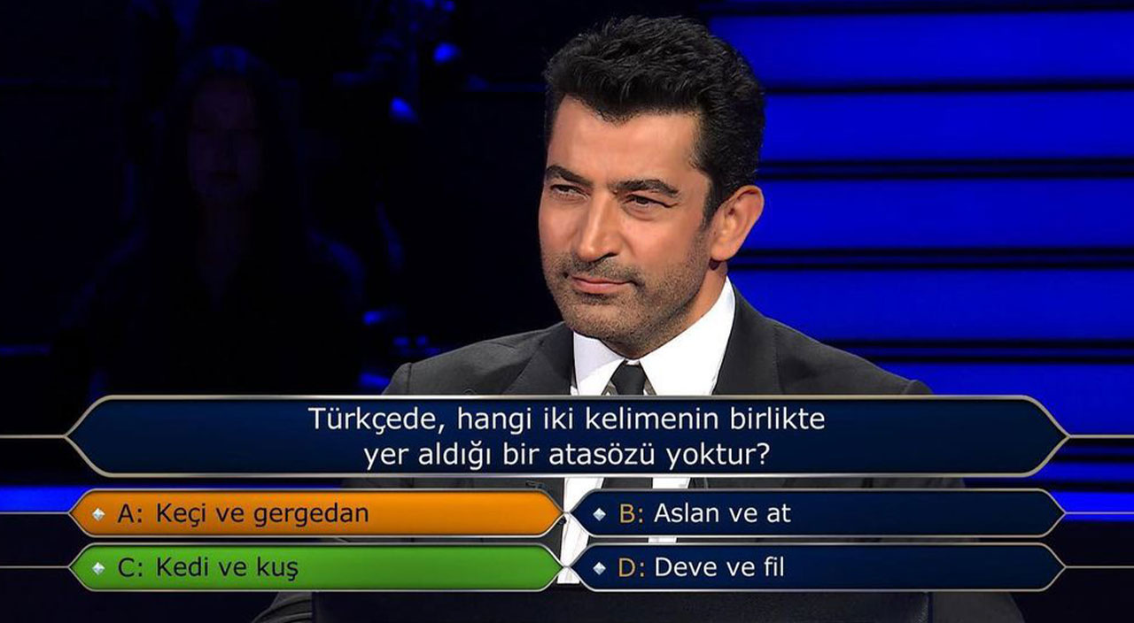 Türkçede hangi iki kelimenin birlikte yer aldığı bir atasözü yoktur? Kim Milyoner Olmak İster 27 Ağustos sorusunun doğru cevabı!