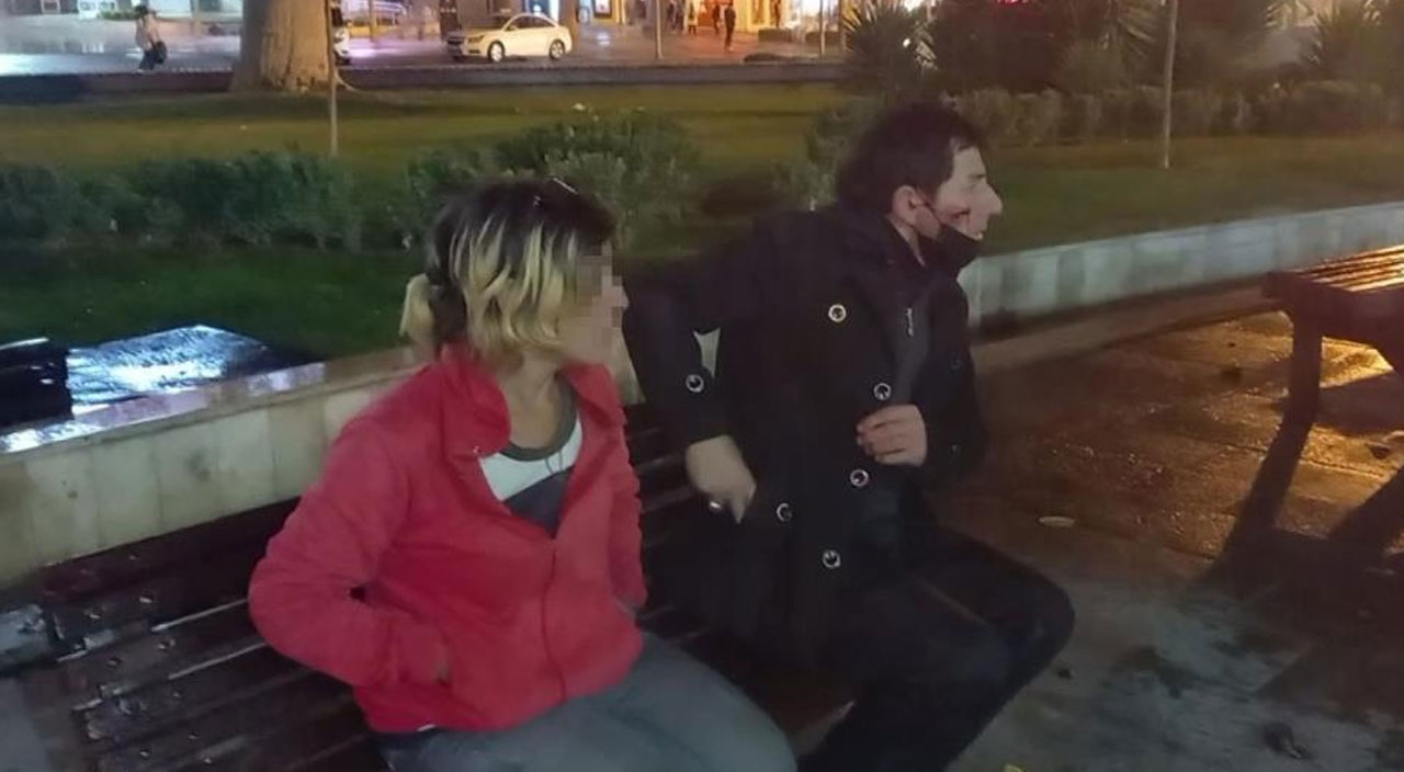 Tacize uğrayan kadına yardım etmek isteyen adam canından oluyordu