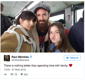 Meireles ailesiyle metrobüse bindi!