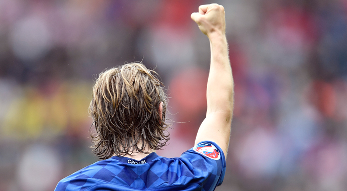 Modric'in gol sevincine taraftar ortak oldu